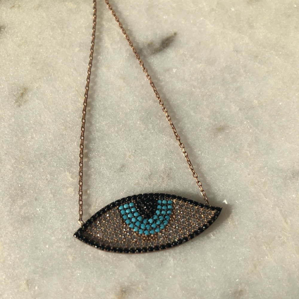 Seeing-Eye Sterling Silver Necklace
